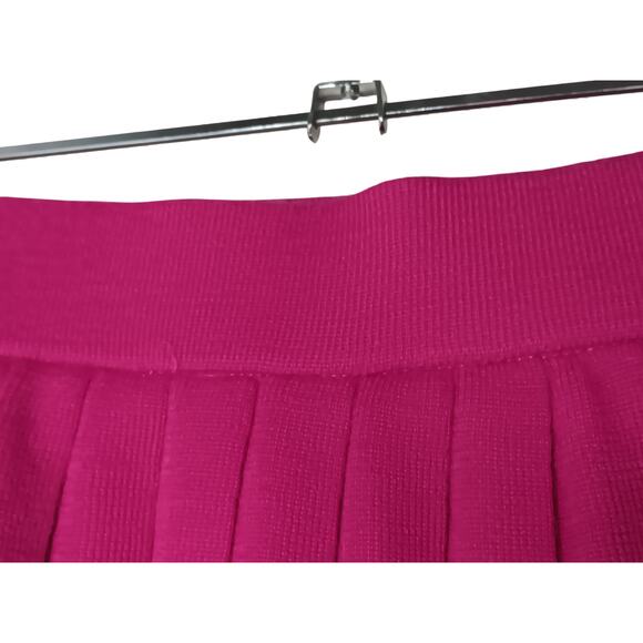Authentic Yves Saint Laurent Pink Pleated Wool Blend Skirt Lined SZ 4-6 - Picture 8 of 16